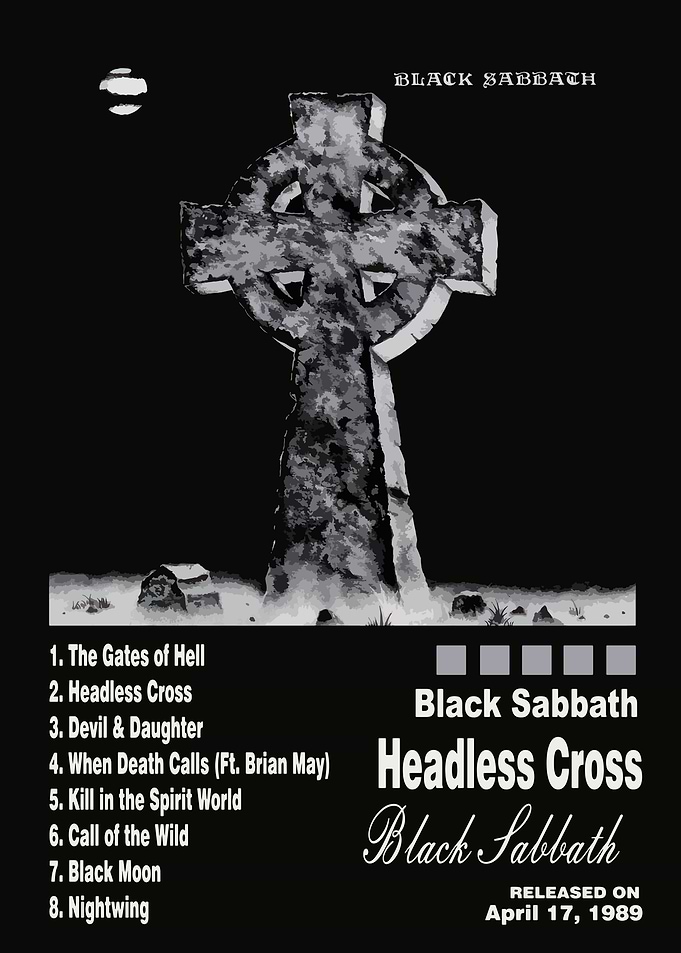 Black Sabbath Headless Cross Album Art