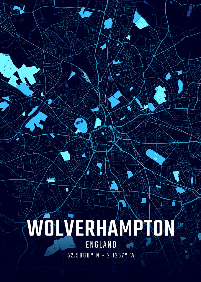 Wolverhampton Midnight City Map