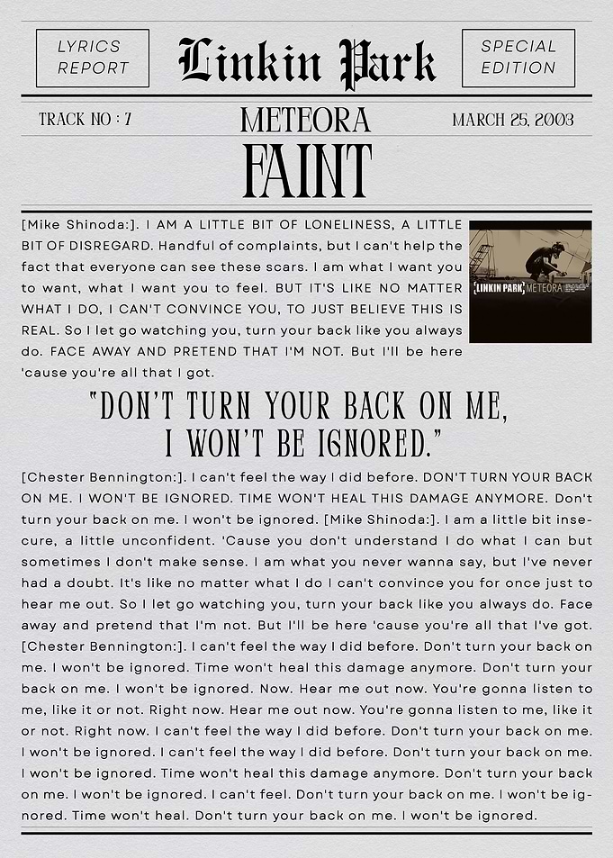 Linkin Park Faint