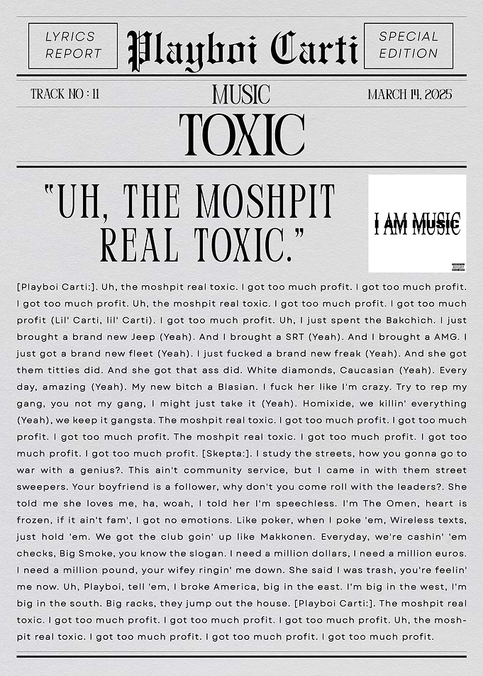 Playboi Carti 'Toxic'
