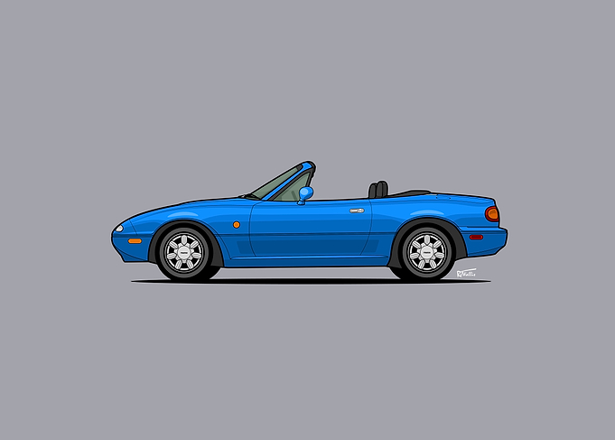 NA MX5 Sports Car illustration