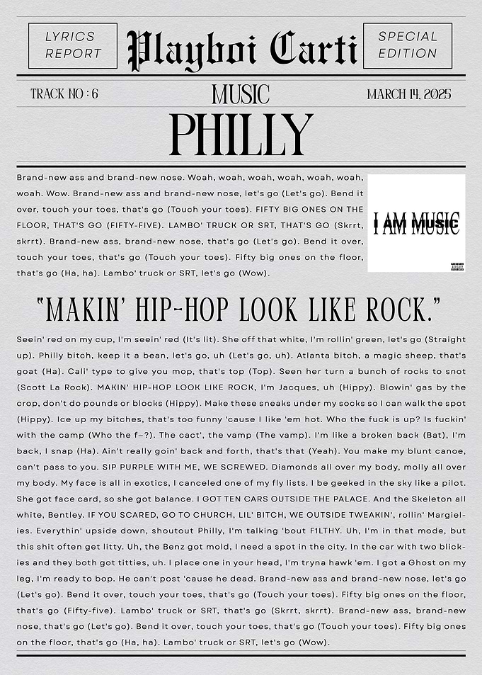 Playboi Carti Philly
