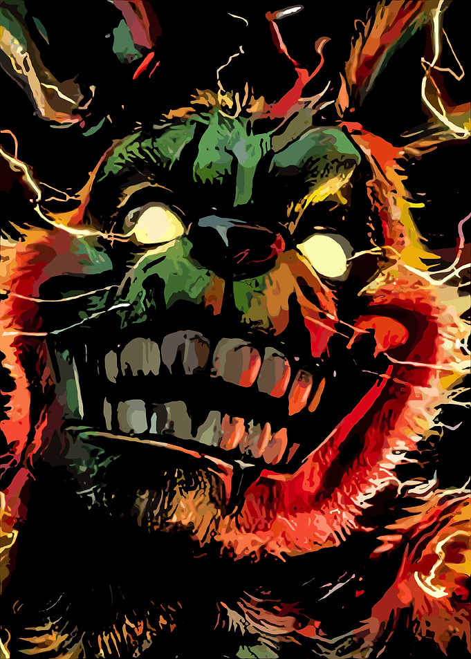 Scary Green Monster Close-up