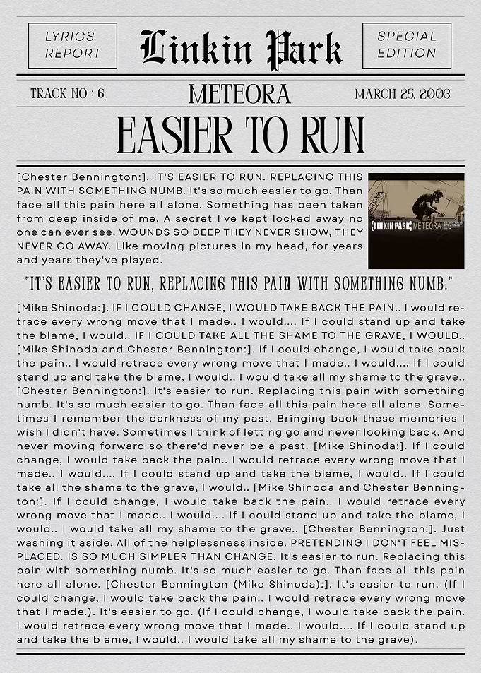 Linkin Park Easier to Run