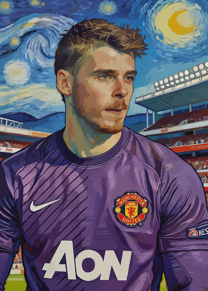 David De Gea Van Gogh Style