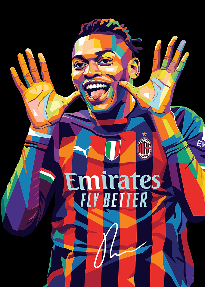 Pop Art Football Player Portrait