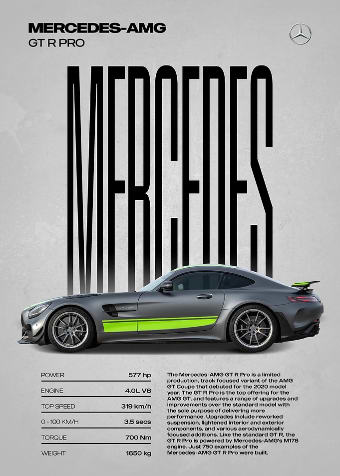 Mercedes-AMG GT R Pro Poster