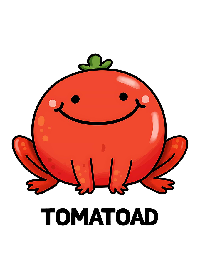 Cute Tomato Toad Character