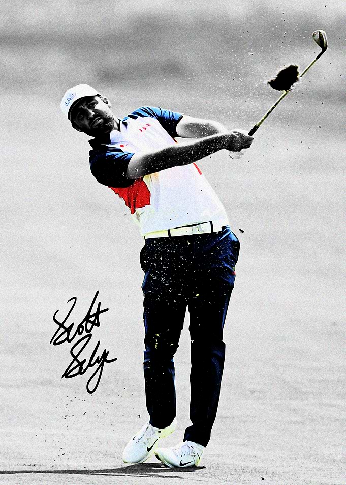 Golfer Scottie Scheffler in Action
