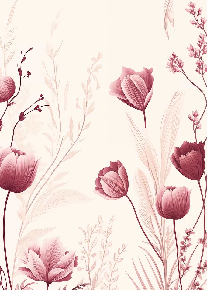 Floral Elegant Tulips