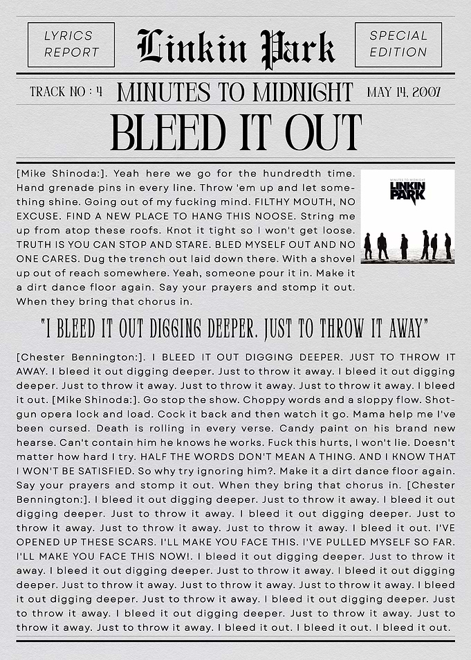 Linkin Park Bleed It Out