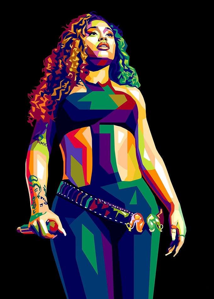 Colorful Portrait of a Latto