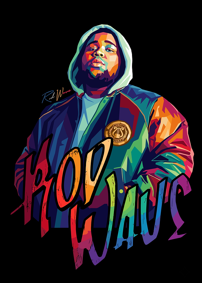 Rod Wave Pop Art Portrait