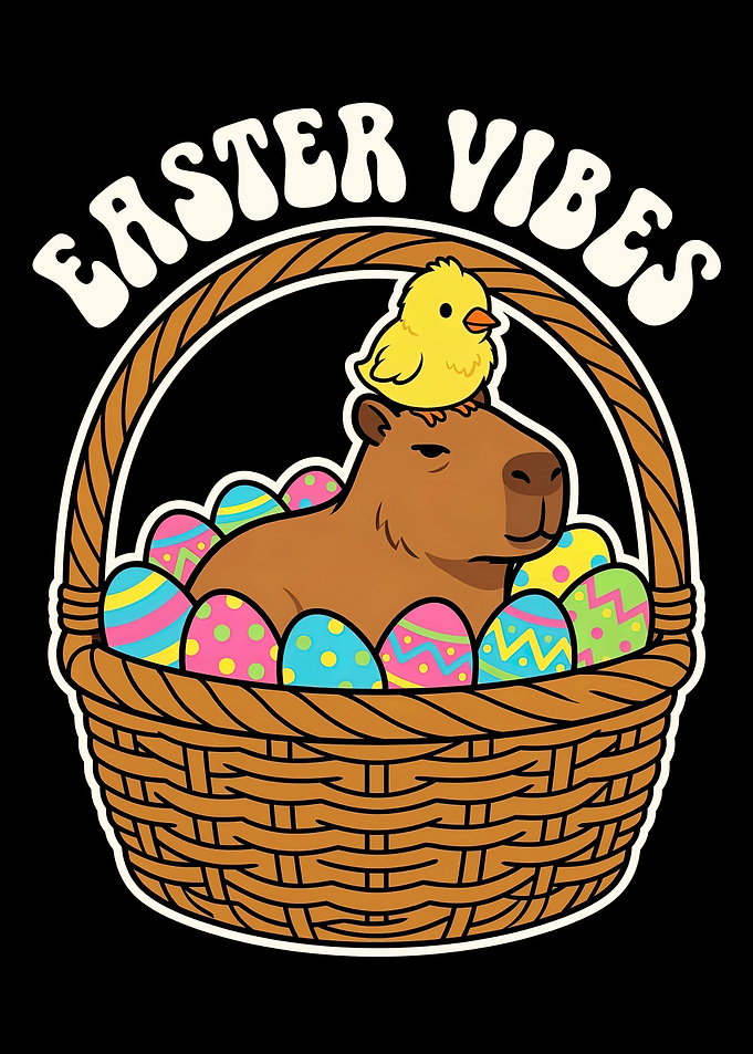 Easter Vibes Capybara and Chick