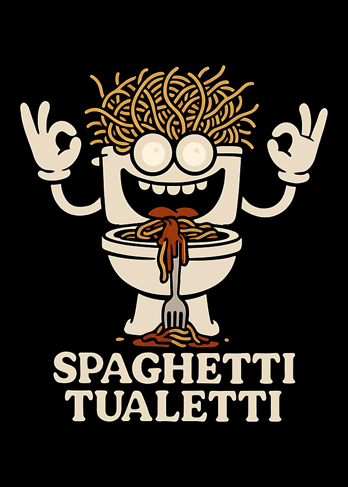 Spaghetti Toilet Character