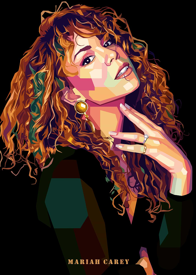 Mariah Carey Pop Art Portrait