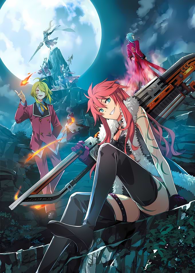 Anime Characters with Giant Weapon