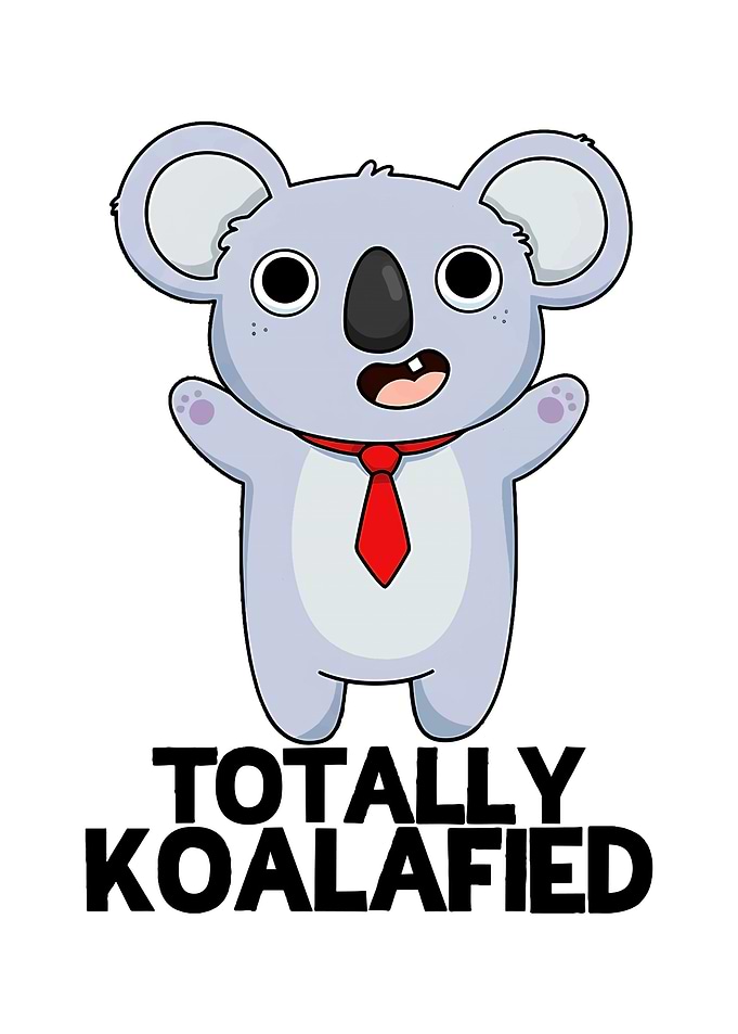 Totally Koalafied Cartoon Koala