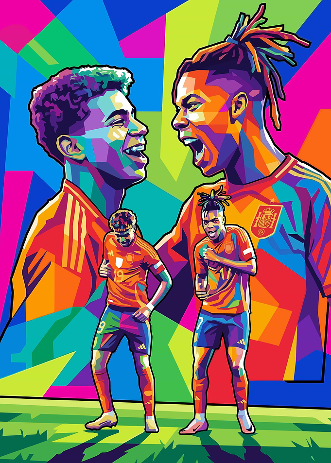 Spain Football Team Pop Art