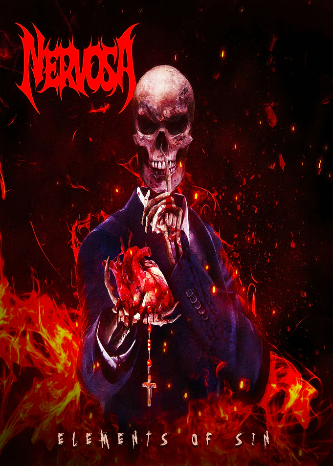 Nervosa Elements of Sin Album Art