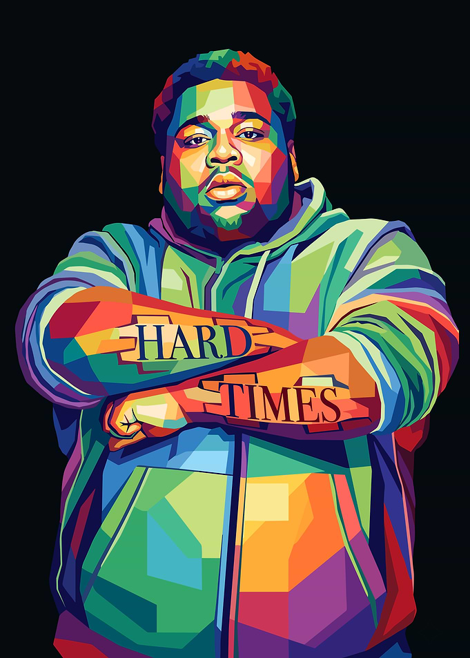 Colorful Portrait of Rod Wave