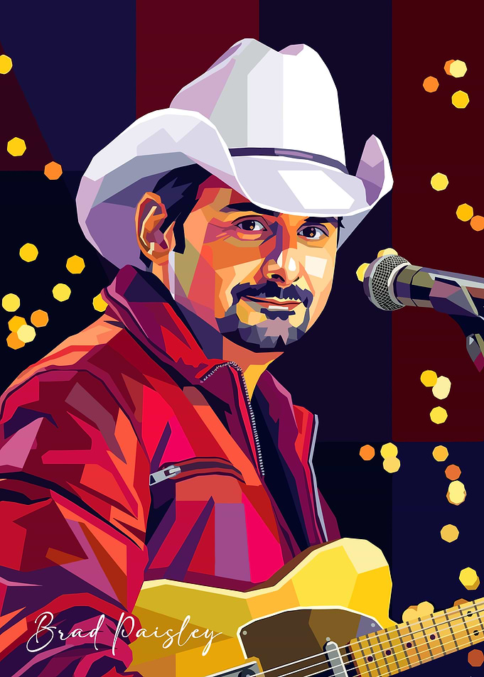 Brad Paisley Pop Art