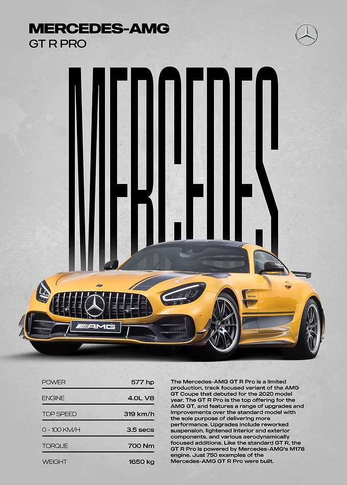 Mercedes-AMG GT R Pro Poster