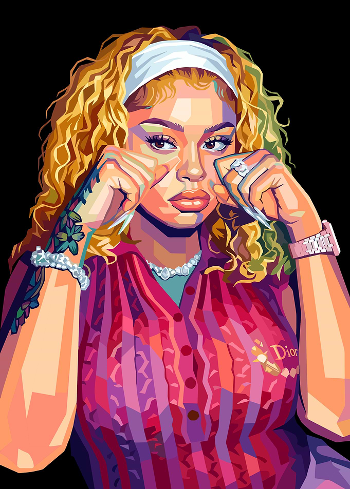 Pop Art Portrait of a Latto