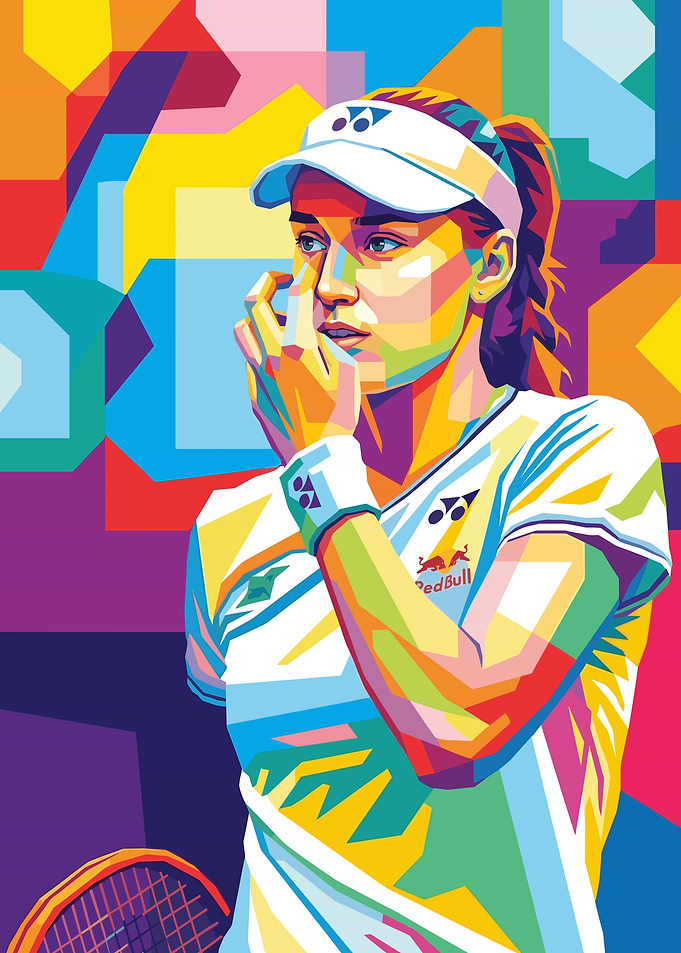 Elena Rybakina Pop Art