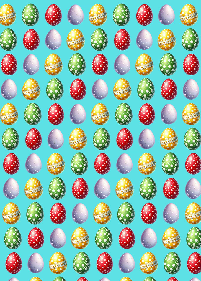 Pattern of Easter Eggs