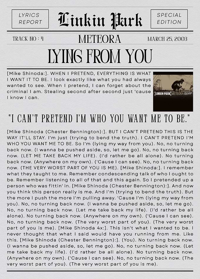 Linkin Park Lying From You