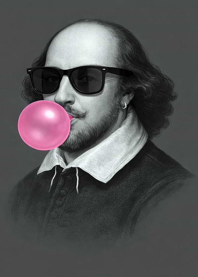 W illiamShakespeare Chewing Bubble Gum
