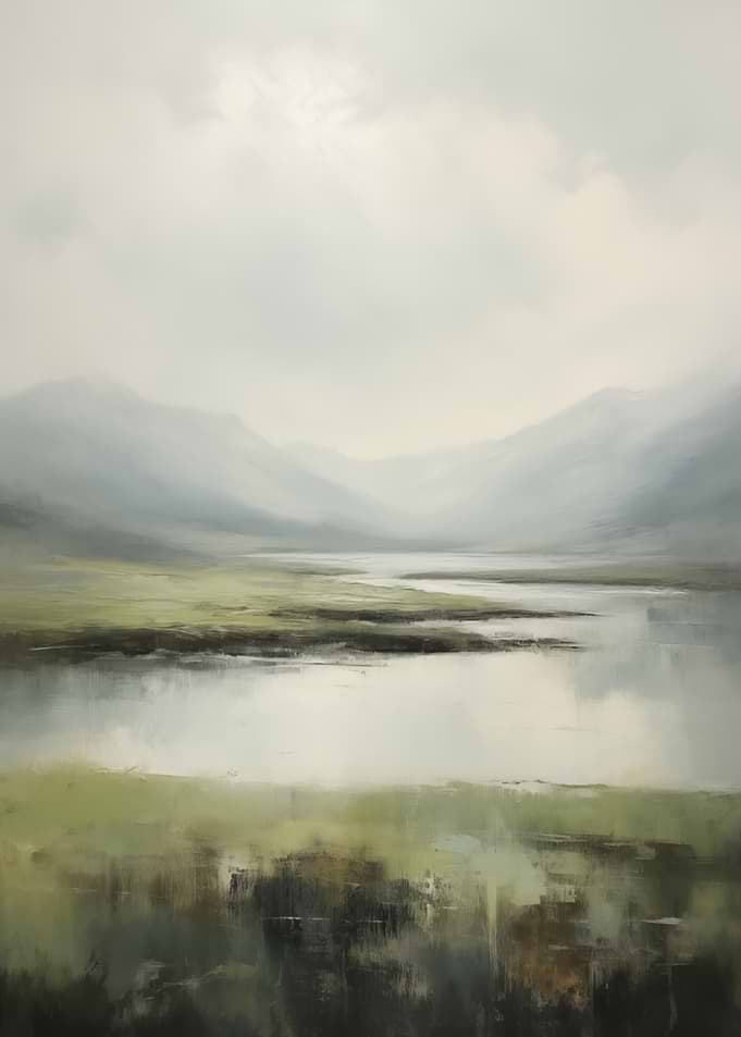 Misty Mountain Landscape