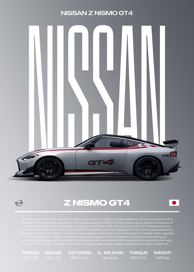 Nissan Z Nismo GT4 Race Car