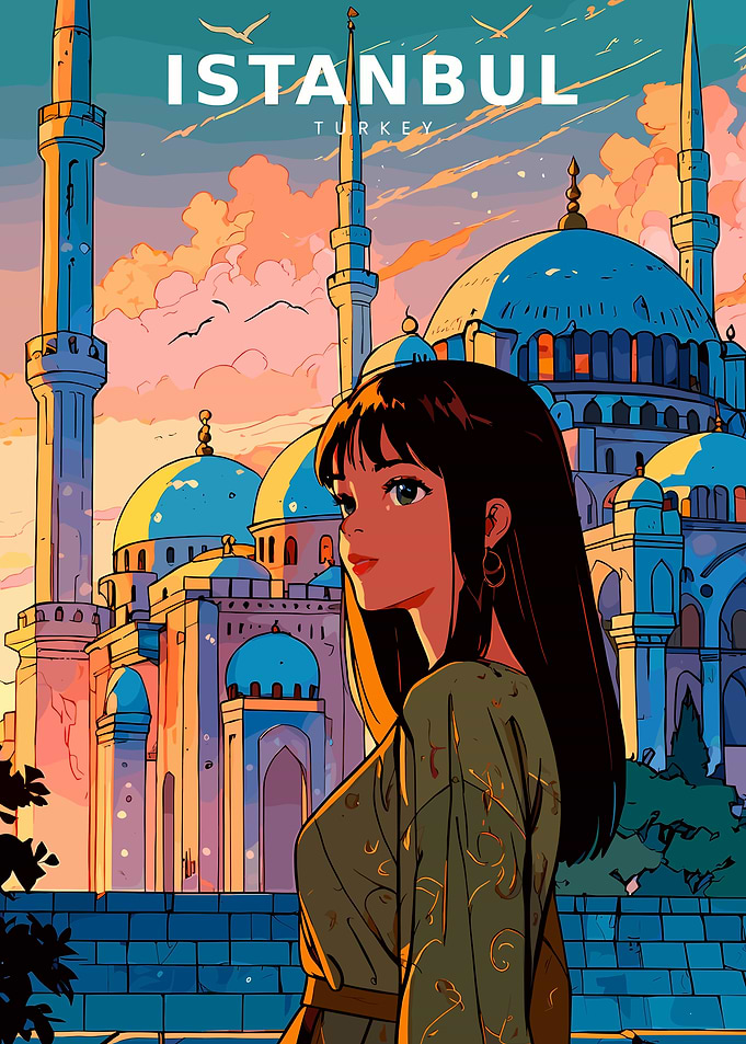 Anime Girl in Istanbul