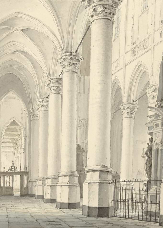 Interior of a Gothic Cathedral
