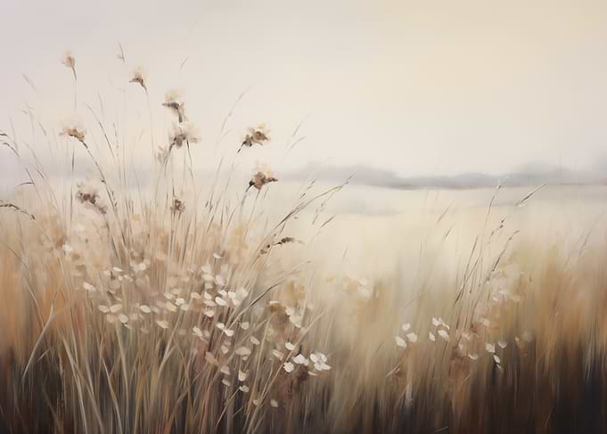 Vintage Landscape Flowers