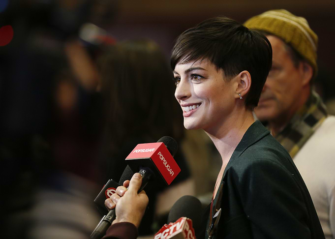 Anne Hathaway at a red carpet event