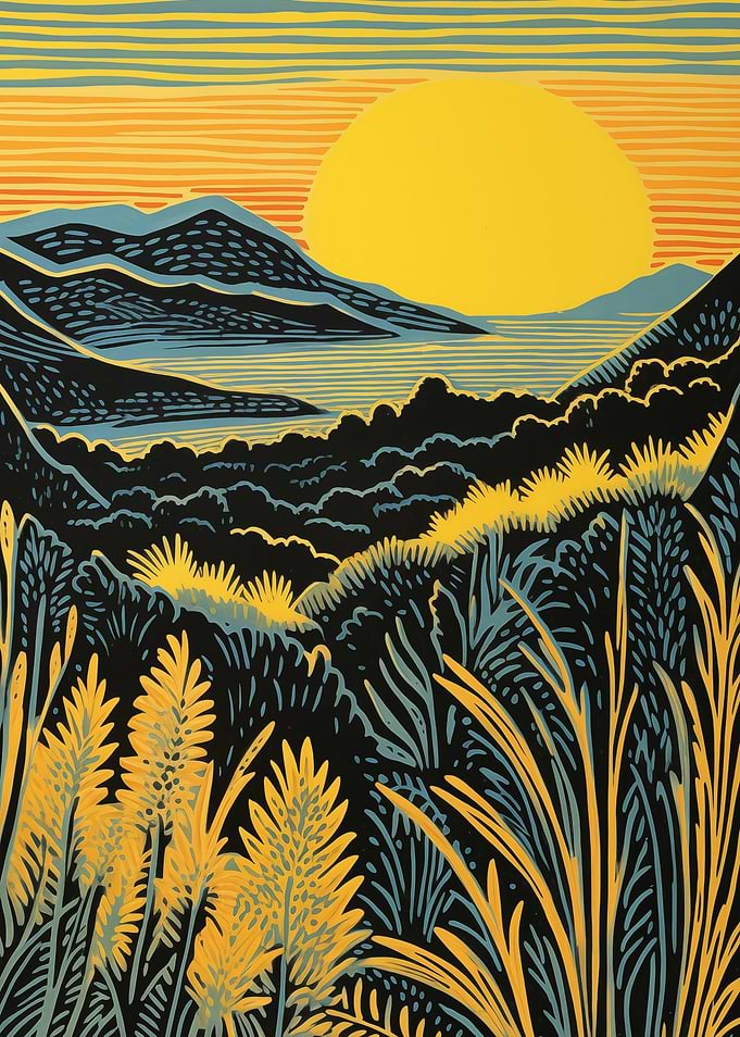 Sunset Mountain landscape
