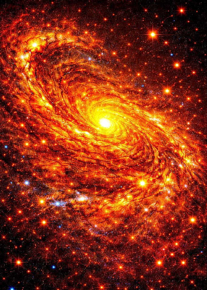 Vibrant Spiral Galaxy