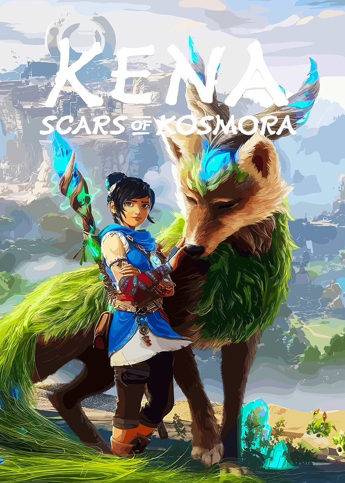 Kena and Rot in Kosmora Game Art