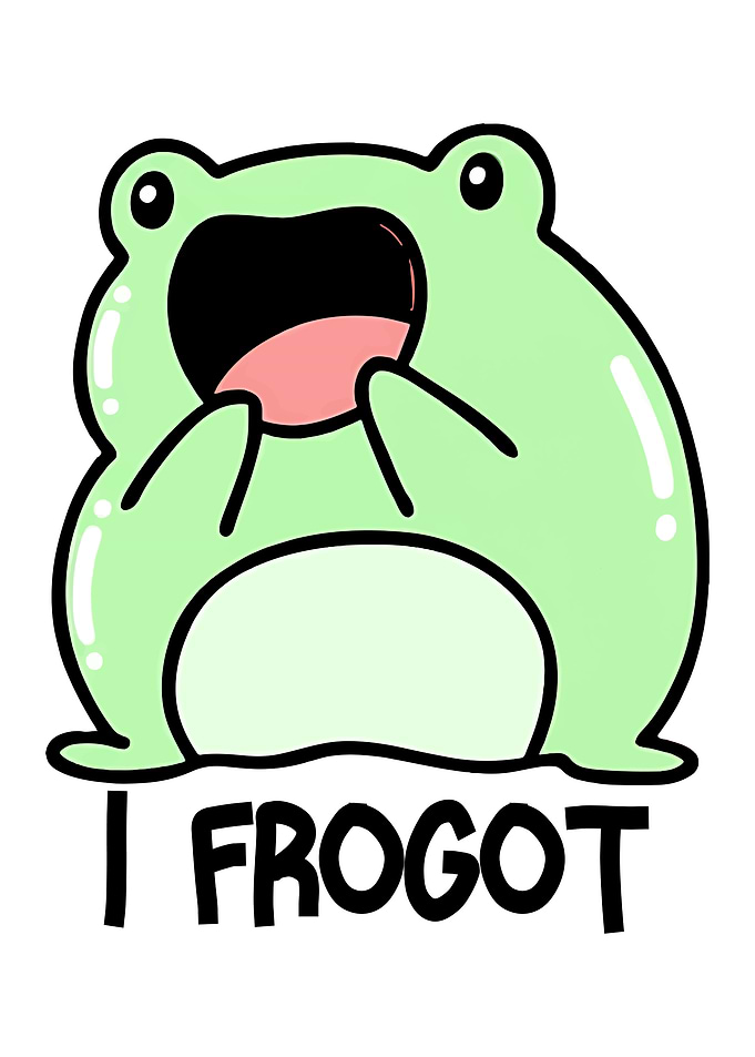 Cute Frog 'I FrogoT' Meme
