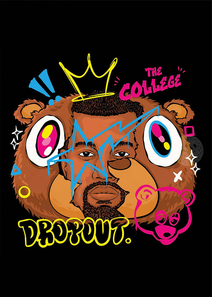 Kanye West College Dropout Bear