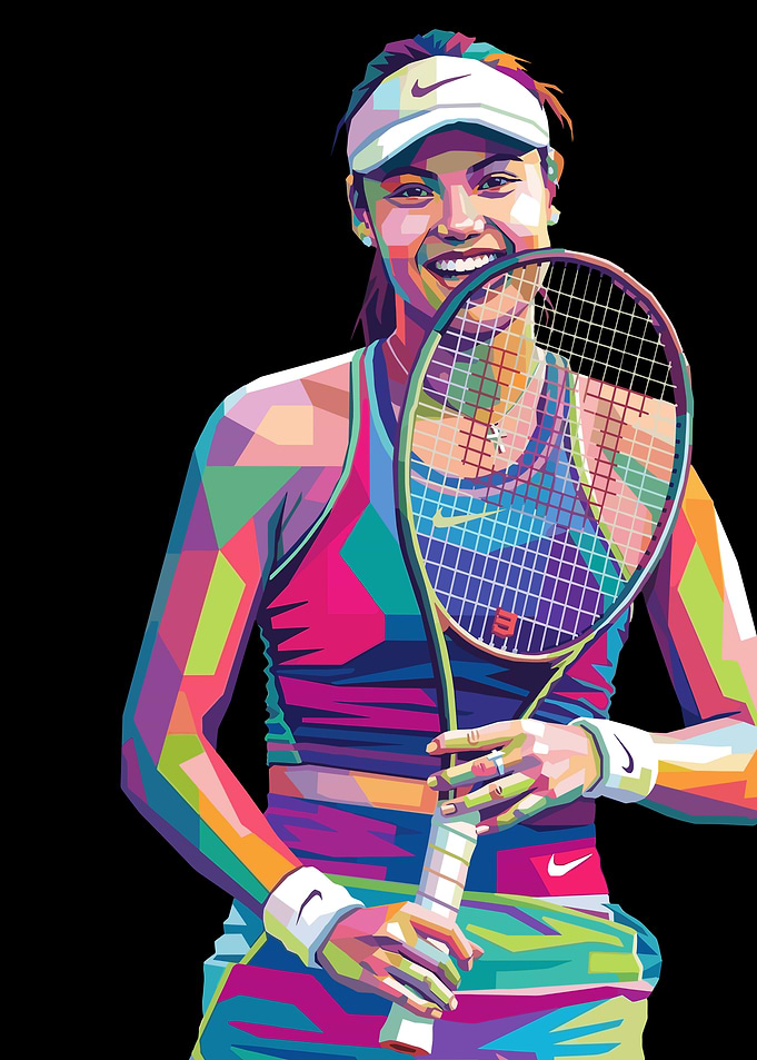 Emma Raducanu Pop Art