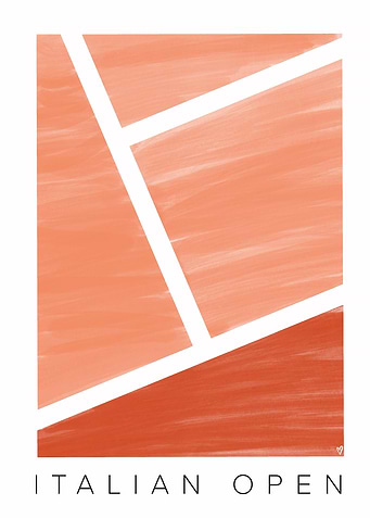 Italian Open Tennis Poster