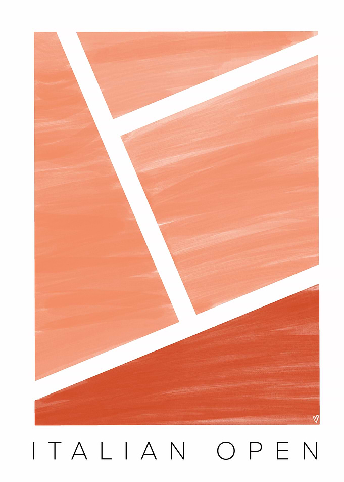Italian Open Tennis Poster