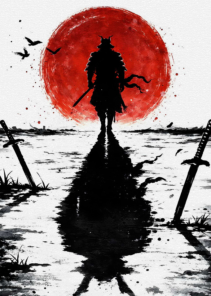 Samurai Warrior Silhouette