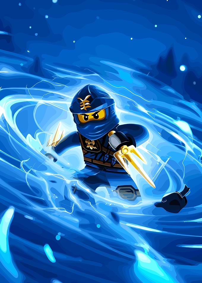 Ninjago Jay in Blue Lightning