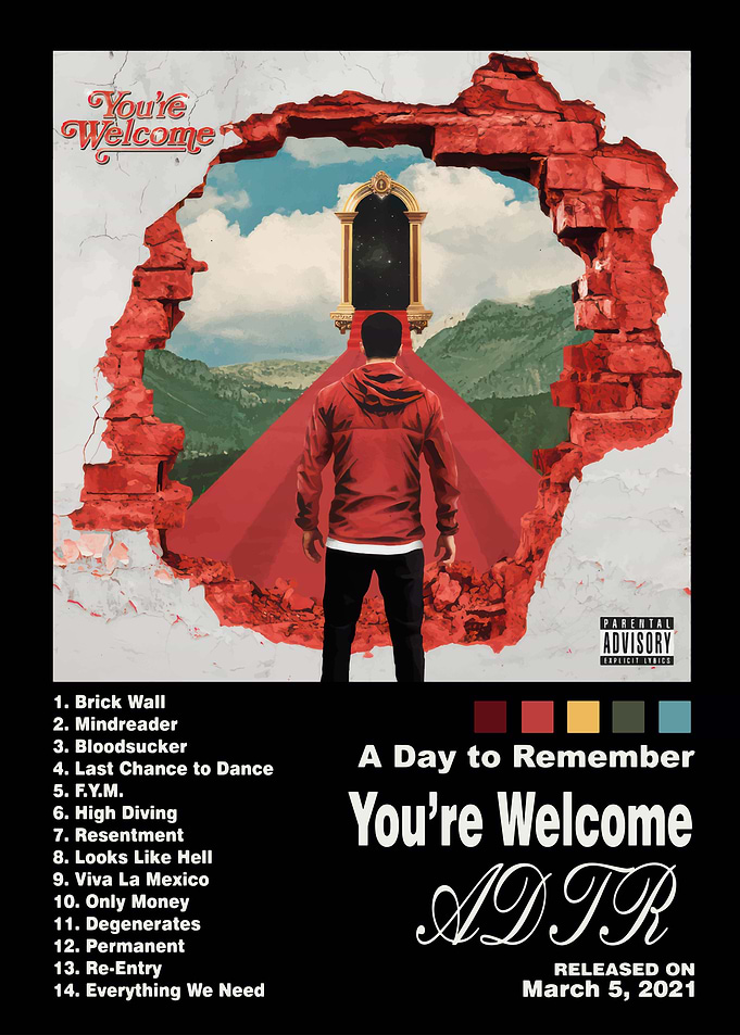 A Day to Remember You're Welcome Album Art