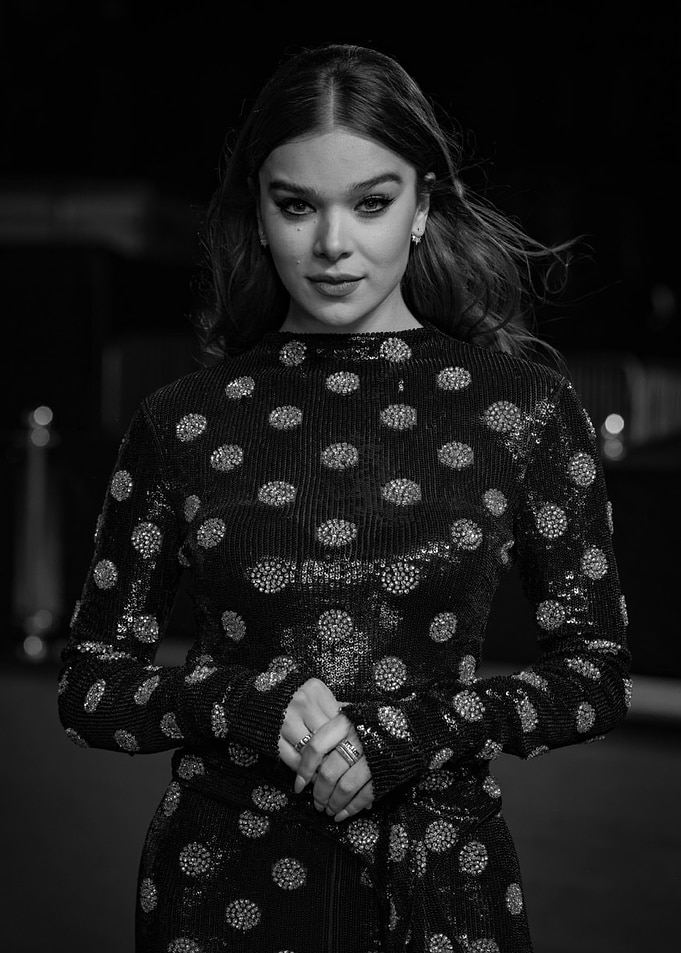 Hailee Steinfeld in Polka Dot Dress